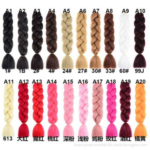 Synthetic braiding hair yaki ombre braiding pre stretched super jumbo hair crochet braids for african hair extension